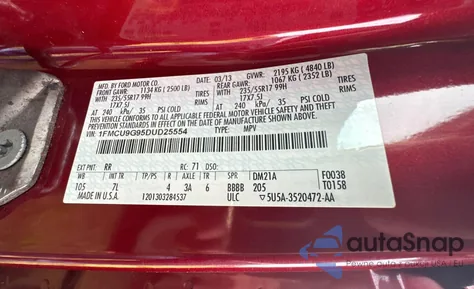 1FMCU9G95DUD25554